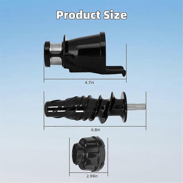 Reservedele til saftpresser, kompatible med Omegae 8006 8005 8004 8003 NC800HDR, NC900HDC Slow Masticati Black