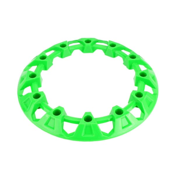 Generisk ATV Fælgbeskyttelse Dekor Modifikation Dele Multiformål Green 10 Inches