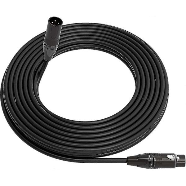 Balanceret mikrofonkabel | XLR han 3-ben til XLR hun 3-ben, 15m/49.21ft