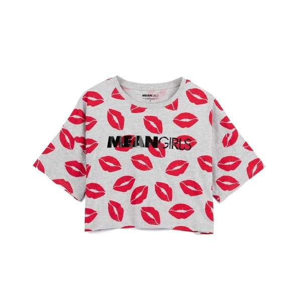 Mean Girls Dam Pyjamas Lång Pyjamas Set M Grå/Röd Grey/Red M