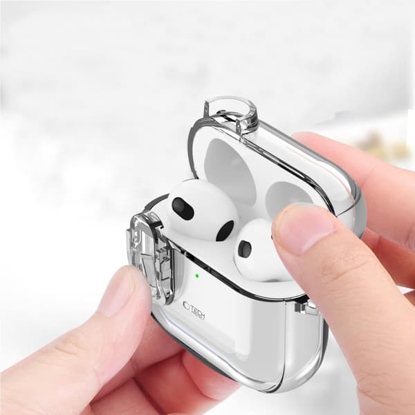 Tech-Protect AirPods 4 Skal Slim Hook Transparent 40