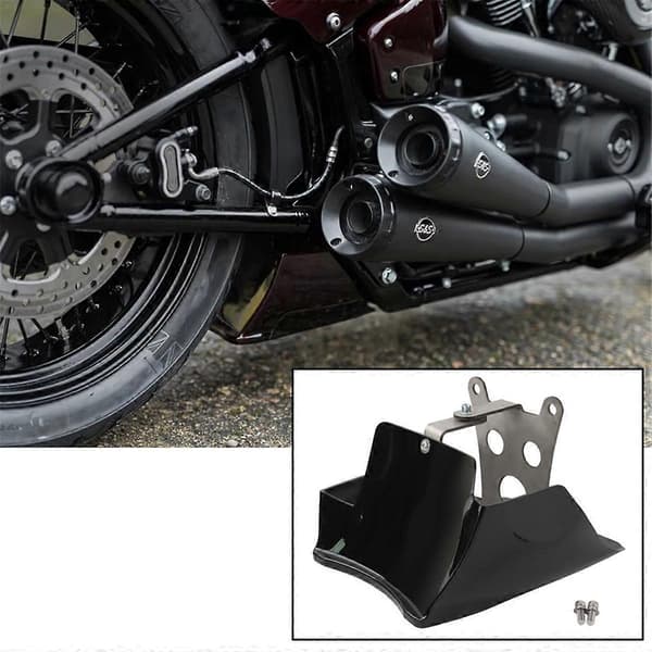 Motorcykel Bakre Ram Spoiler för M8 Softail Back Fat Bob FXFB FXFBS Custom 2018-2025 Black  Silver