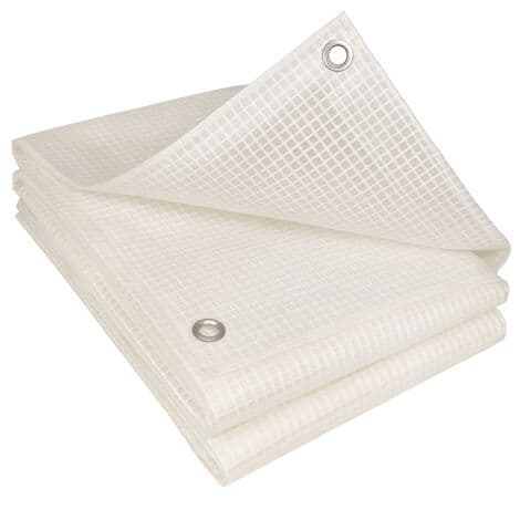 Cuttable Protective Tarp - 160g/m² - Reinforced Polyethylene - Ripstop - 4 x 10m - Transparent