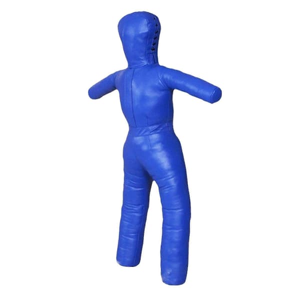 Børne Grappling Dummy PU Ufyldt Multipurpose Robust Taekwondo Træningsenhed blue