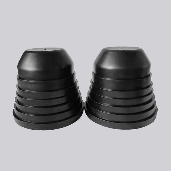 1 par LED-frontlys gummipakningsdeksel LED-frontlys universelt vanntett frontlysdeksel Black