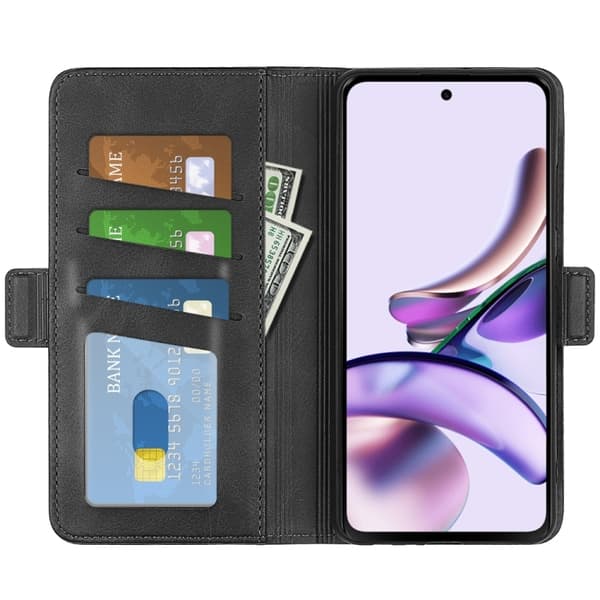 Motorola Moto E13 Etui Magnetisk Lukning Sort 79