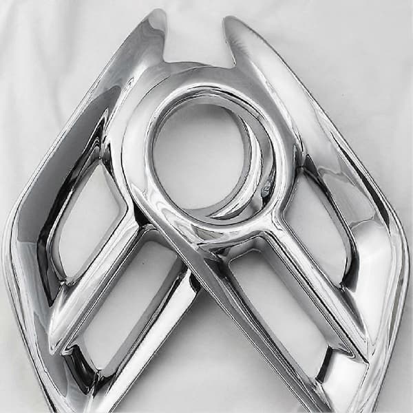 Bil tåkelysdeksler Bil ABS kromtilbehør Belagt tåkelysdeksel Trim Limstil for 2011-2013 silver
