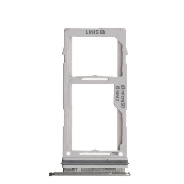 Samsung Galaxy S10e Reservedel Dobbel SIM-kortholder Silver silver