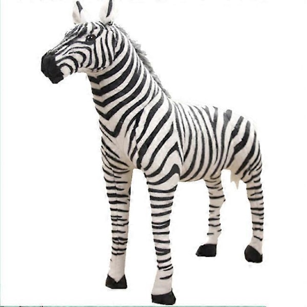 Zebra Plyschdjur Animal Crosing Mjuk Jätte Uppstoppad Häst Realistisk Hukelma Svettig Häst Lusama Plyschleksak Docka För Barn Present 28cm A