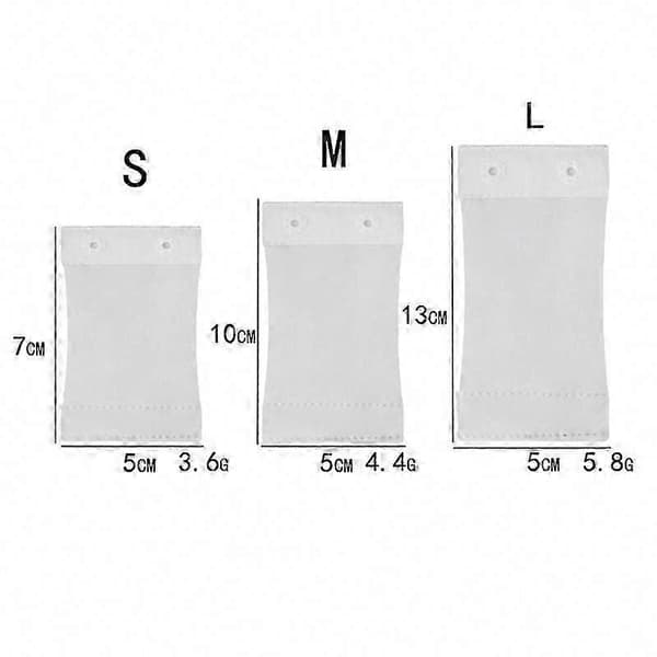 Shapewear-forlenger med 2 rader kroker, bomullsforlengelse, knappforlenger White