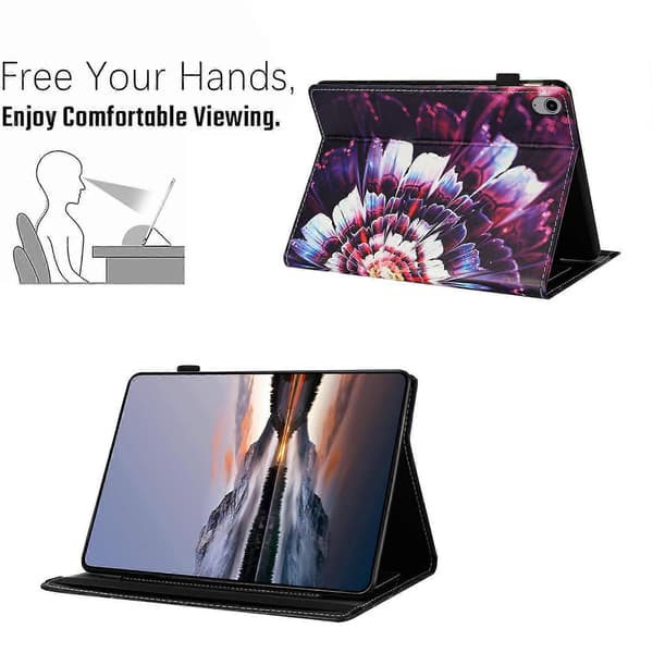 Case for iPad 10.9 (2022) Patterned Leather Tablet Cover with Auto Sleep/Wake, Card Holder
