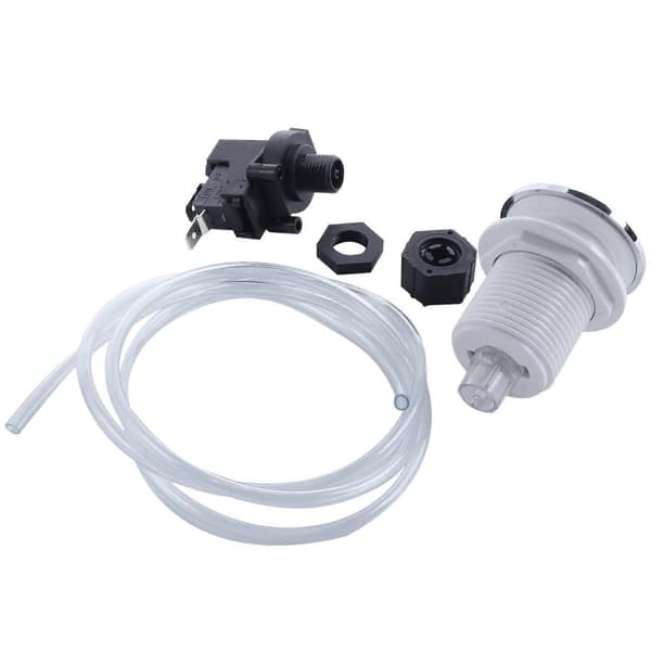 16A On Off Tryckknappsbrytare Jetted Whirlpool Jet för Badkar Spa Avfall Transparent  White Black