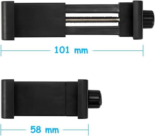 Universal smartphone stativadapter, kompatibel med alle telefoner, nem rotation.