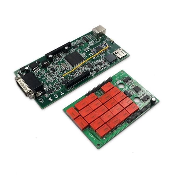 1 x Diagnostisk grensesnitt, Bluetooth, OBD2, bil- og lastebilskanner, PC-kompatibel.