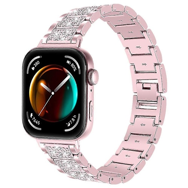 Type C Huawei Watch Fit 3 -älykellon metalliranneke strasseilla Multicolor Style B