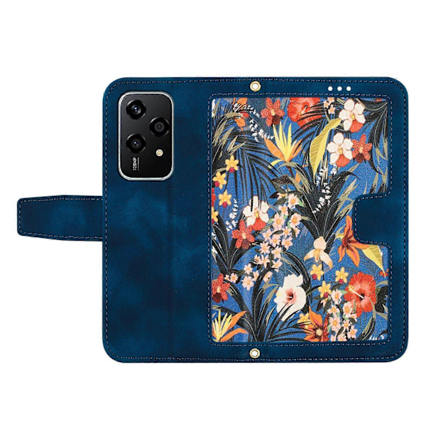 Floral Leather Case with Lanyard - Perf For Honor 200 Lite Global