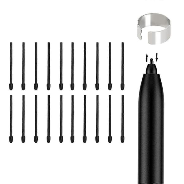 20 stk. pennespidser til Remarkable 2 Pen, udskiftning af stylus-pennespidser til Remarkable 2 Stylus Marker Pl Black