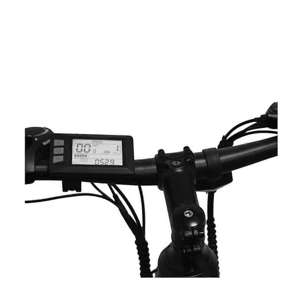 P3H LCD Display Meter Dashboard 24V 36V 48V 60V Elektrisk Cykel Meter Display Panel til Elektrisk Scooter (5PIN) Black
