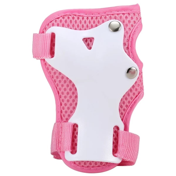 Justerbart hjälm- och skyddsset för barn, knäskydd, armbågsskydd, handledsskydd för Scooter SO Rosado