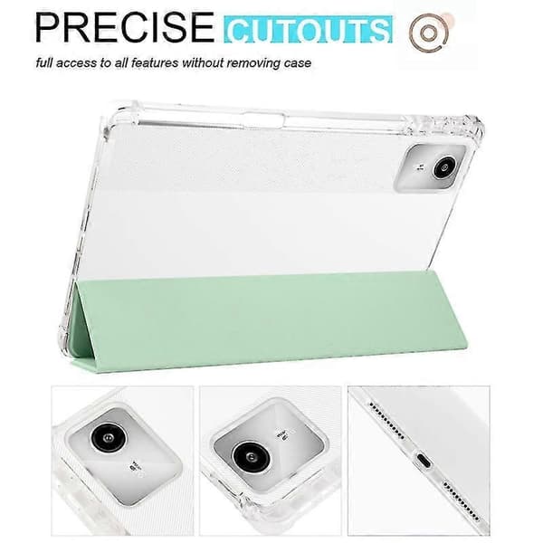 3-fold Læder Etui Til Lenovo Tab M11 / Xiaoxin Pad 11 2024 Green