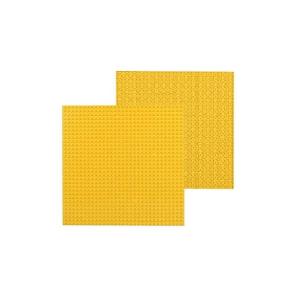 32*32 små partiklar gör-det-själv-byggkloss bottenplatta 25,5*25,5cm väggtillbehör barnleksaker gul