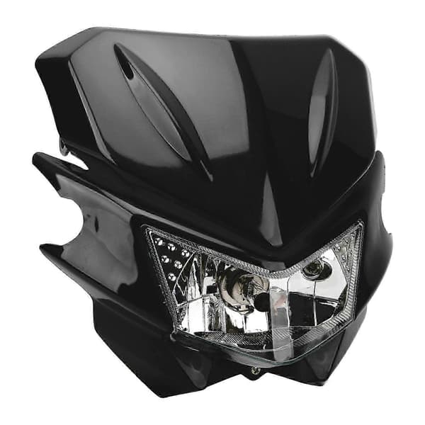 Motorcykel Forlygte H4 Interface LED Vandtæt DRL Forlygte til Egnet Mærke Sort