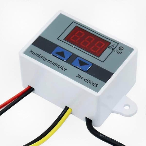 Digital fuktighetskontroller 220V med SHT20-sensor, hygrometer og EU-plugg for presis klimakontroll