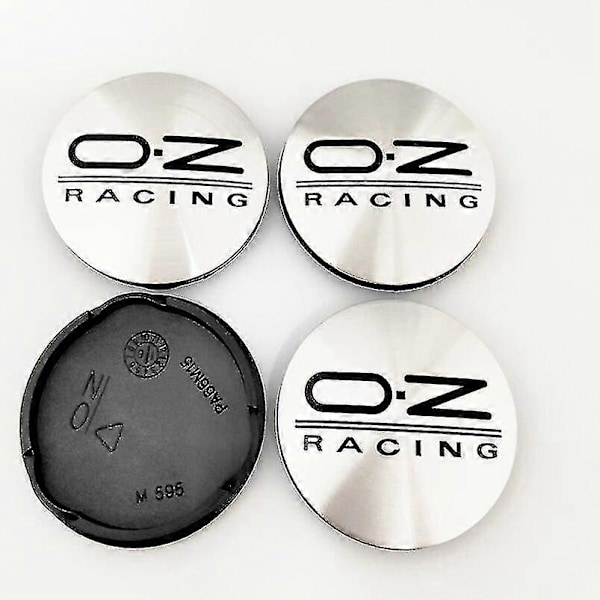 4 st 62mm Navkapslar för Bilhjul Center För Oz Racing M595 O.z Legering Auto Hjul Fälg Center Navkapsel Skydd 62 58 Shry 4x62 Black Carbon