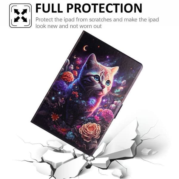 Tablettikotelo - Samsung - Galaxy Tab A11 Plus - Galaxy Tab A9 Plus - PU-nahka - 11 tuumaa - Monivärinen