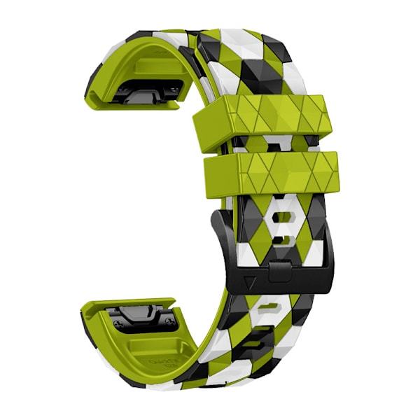 Silikoninen ranneke Garmin Fenix 7x 7 6 5 6X Pro 5X Plus Fenix 3HR Quick Release 22 26mm -rannekkeelle Garmin Enduro 2 -kellonauha lime 22mm width strap