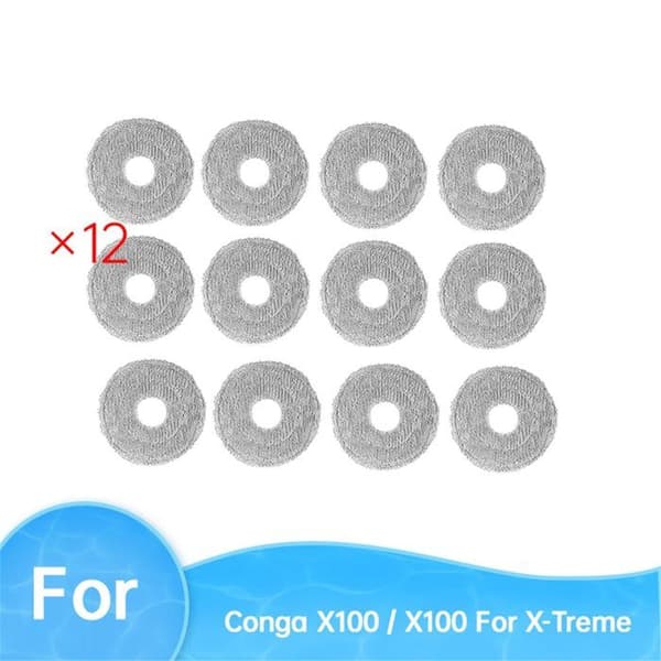 Förpackning med 12 dammsugarrengöringsdukar för X100 / X100 för X-Treme