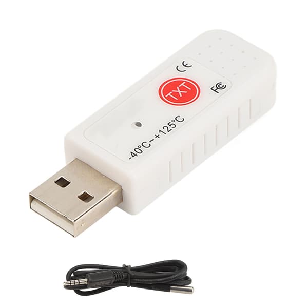 USB-datatermometer med dobbel temperaturvisning og datalogger
