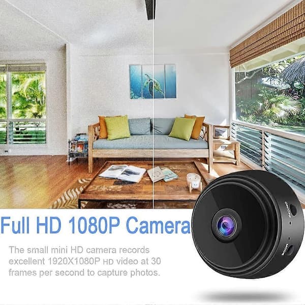 Mini 1080P langaton valvontakamera sisä- ja ulkokäyttöön
