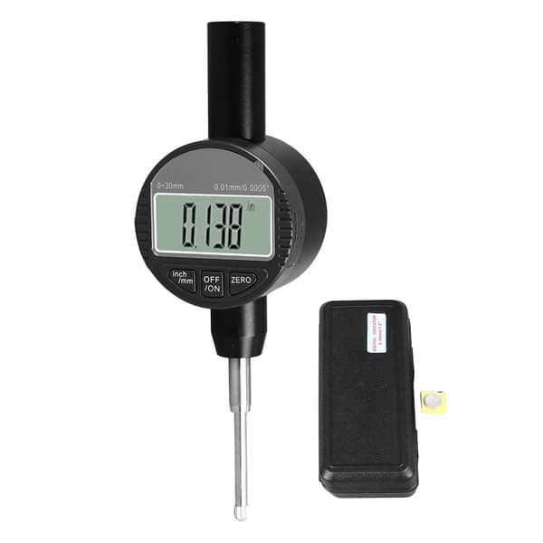 Digital Dial Indicator 0.01mm 0.0005 inch Resolution 0 to 30mm Range M2.5 Thread High Precision Measuring Gauge