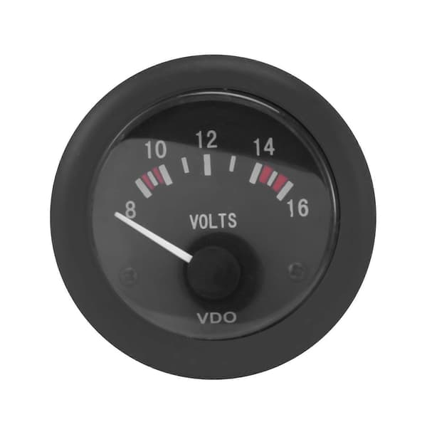 VDO Spenningsmåler 12V VDO Batteri Voltmeter Instrumenttilbehør