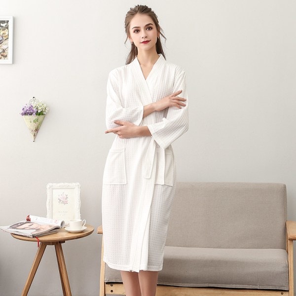 TG Badekåpe Dame Tynn Par Pyjamas Dame Trekvart Erme
