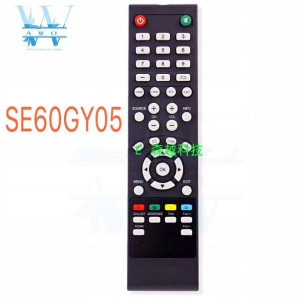 Ersättande universal Ny LCD-TV-fjärrkontroll SE60GY0519-60 tum