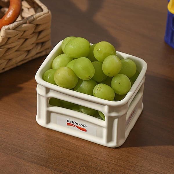 Høyverdig keramisk snackskål til stuen, fruktskål, snackskurv til kaffe, maisbolle, skål til, b