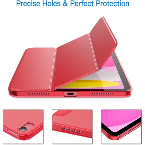 Case for iPad (A16) 11th/10th Generation (2025/2022), Slim Stand Hard Back Case Auto Wake/Sleep Function Svart