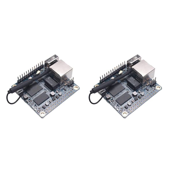 2X til Orange Pi Zero LTS 512MB udviklingskort+beskyttende hvidt etui, H3 Quad Core Open-Source Mini Single Board Sæt Blue