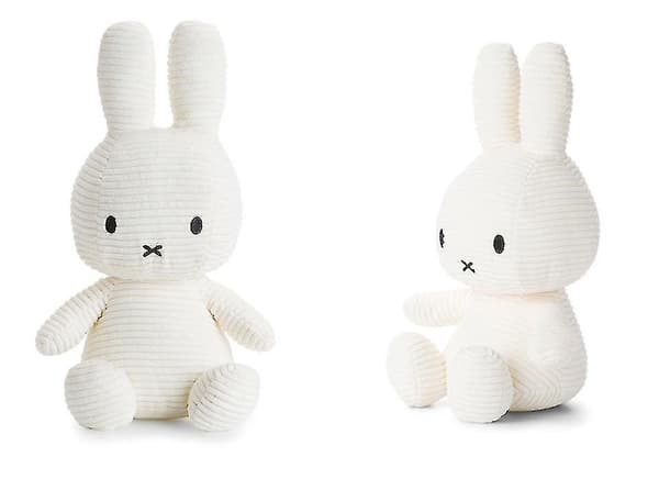 Miffy Fløjlsbamse - 25/35 cm White 35CM
