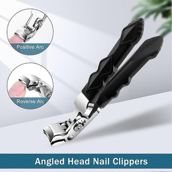 Clipmaster Pro negleklippere, negleklippere for eldre, Clipmaster Pro tåneglklippere, tåneglklipper 2 STK Black
