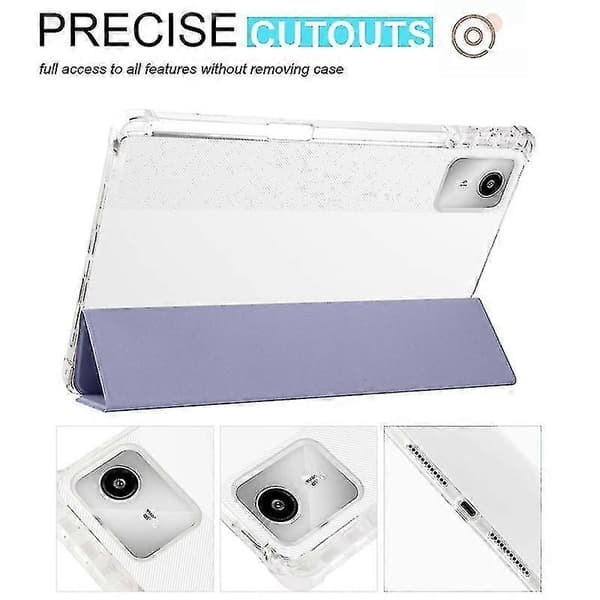3-fold Læder Etui Til Lenovo Tab M11 / Xiaoxin Pad 11 2024 Purple