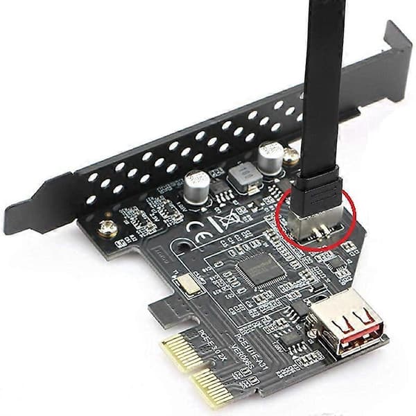USB 3.1 Frontpanel Typ E till Typ C förlängningskabel, Gen 2 (10 Gbit/s) intern adapterkabel, med 2 skruvar (50cm)