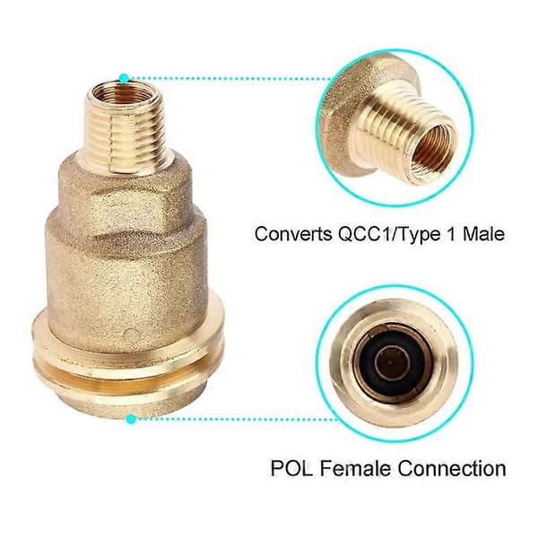 QCC1 Propanadapter Gasregulatorventilanslutning 5042 Hane