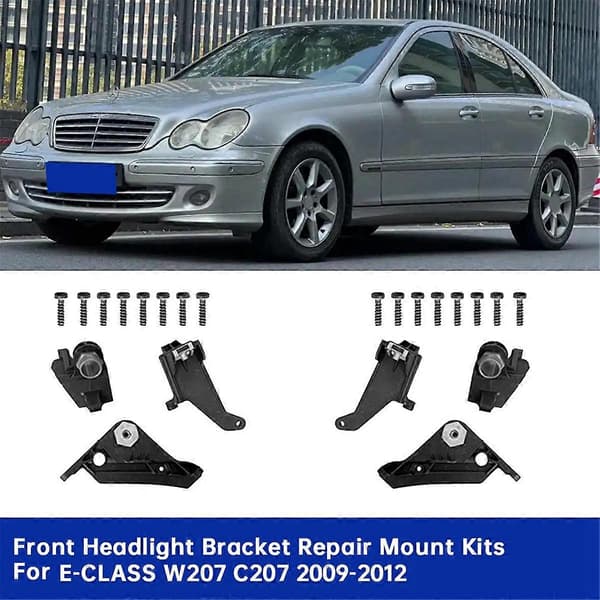 1 Pair Front Headlight Bracket Repair Kits for E-CLASS W207 C207 2009-2012 A2078200114 A2078200214