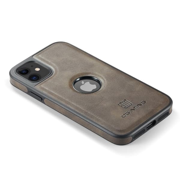 DG.MING Mobile Case for iPhone 11 PU Leather Coated PC+TPU - Brown