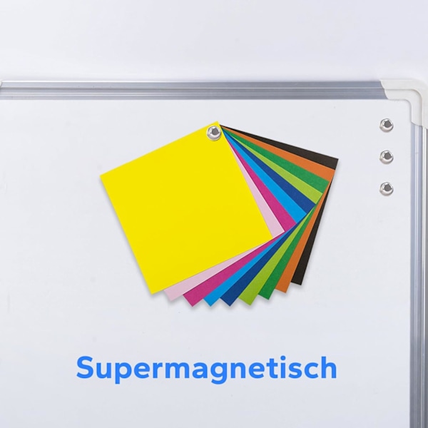 30-pakning sterke magneter, små neodymmagneter for kjøleskap, whiteboard, magnetisk tavle, håndverk, hjemmekontor og skole, minimagneter Sølv Silver 30PCS