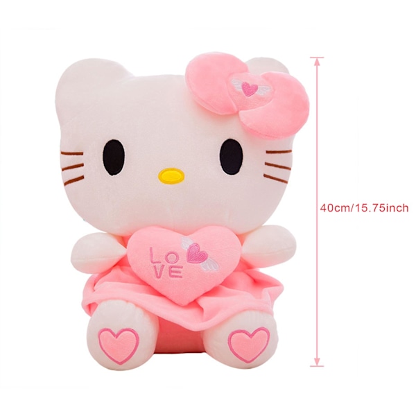 25/30/40cm Hello Kitty Plyschdocka Mjuk Leksak Fylld Söt Cartoon Japansk Barn Anime 40cm