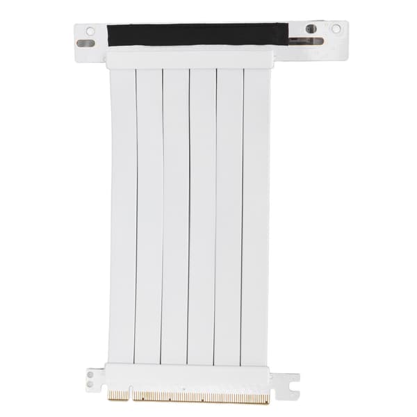 PCIe Extension Cable 15cm 128Gbps High-Speed X16 3.0 Riser Card for Graphics Audio Network Card White